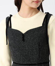 画像をギャラリービューアに読み込む, ツイードレーストリミングジャンスカ/TT547417