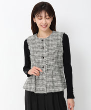 画像をギャラリービューアに読み込む, ツイードペプラムジレ/MM438504