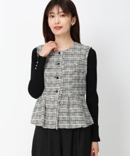 画像をギャラリービューアに読み込む, ツイードペプラムジレ/MM438504