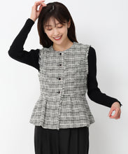 画像をギャラリービューアに読み込む, ツイードペプラムジレ/MM438504