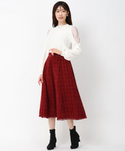 画像をギャラリービューアに読み込む, ツイードフレアスカート/MM447202