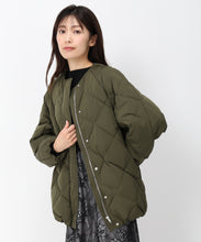 画像をギャラリービューアに読み込む, キルティングノーカラーダウンジャケット/MO43D04