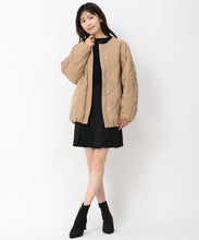 画像をギャラリービューアに読み込む, キルティングノーカラーダウンジャケット/MO43D04