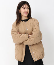 画像をギャラリービューアに読み込む, キルティングノーカラーダウンジャケット/MO43D04