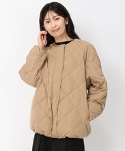 画像をギャラリービューアに読み込む, キルティングノーカラーダウンジャケット/MO43D04