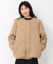 画像をギャラリービューアに読み込む, キルティングノーカラーダウンジャケット/MO43D04