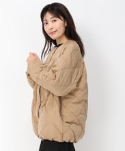 画像をギャラリービューアに読み込む, キルティングノーカラーダウンジャケット/MO43D04
