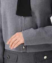 画像をギャラリービューアに読み込む, 【WEB限定予約アイテム/11月上旬入荷予定】3way衿×タイ付きビジュ釦カーディガン/MM558403