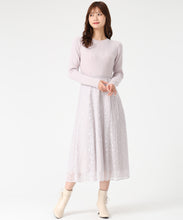 画像をギャラリービューアに読み込む, ラメレースニットドッキングワンピース/MM547405