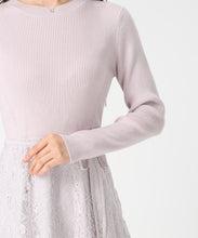 画像をギャラリービューアに読み込む, ラメレースニットドッキングワンピース/MM547405