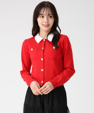 画像をギャラリービューアに読み込む, 襟付きポケットカーディガン/TT548401