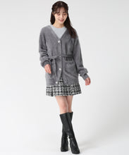 画像をギャラリービューアに読み込む, ビジュー釦ミドルカーディガン/TT548403