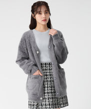 画像をギャラリービューアに読み込む, ビジュー釦ミドルカーディガン/TT548403