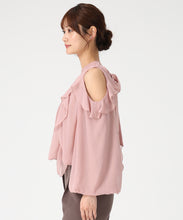 画像をギャラリービューアに読み込む, 一部店舗限定 バックリボンフリルブラウス/MM558111