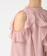 画像をギャラリービューアに読み込む, 一部店舗限定 バックリボンフリルブラウス/MM558111