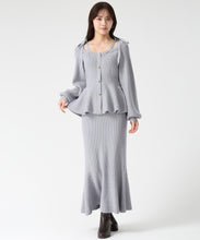 画像をギャラリービューアに読み込む, ペプラムニットスカートセット/TT547407