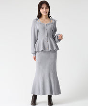 画像をギャラリービューアに読み込む, ペプラムニットスカートセット/TT547407