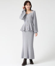 画像をギャラリービューアに読み込む, ペプラムニットスカートセット/TT547407