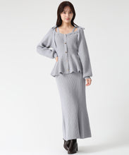 画像をギャラリービューアに読み込む, ペプラムニットスカートセット/TT547407