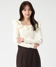 画像をギャラリービューアに読み込む, フリルカラーニット/TT538311