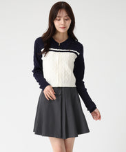 画像をギャラリービューアに読み込む, ケーブル編みジップニット/TT548308