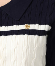 画像をギャラリービューアに読み込む, ケーブル編みジップニット/TT548308