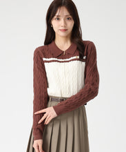 画像をギャラリービューアに読み込む, 【一部店舗限定】ケーブル編みジップニット/TT548308