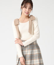 画像をギャラリービューアに読み込む, 【再入荷】ベロア肩リボンニット/TT538309