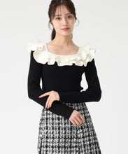 画像をギャラリービューアに読み込む, フリルカラーニット/TT538311