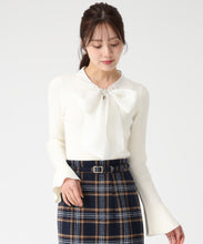 画像をギャラリービューアに読み込む, シアーボウタイリブニット/TT548319