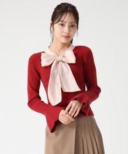 画像をギャラリービューアに読み込む, シアーボウタイリブニット/TT548319