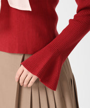 画像をギャラリービューアに読み込む, シアーボウタイリブニット/TT548319