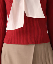 画像をギャラリービューアに読み込む, シアーボウタイリブニット/TT548319