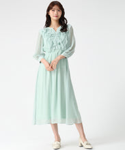 画像をギャラリービューアに読み込む, フリルカラーシアーワンピース/MM617409