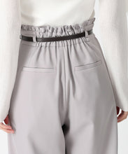 画像をギャラリービューアに読み込む, 合皮ベルト付きフリルタックワイドパンツ/MM537303