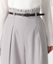 画像をギャラリービューアに読み込む, 合皮ベルト付きフリルタックワイドパンツ/MM537303