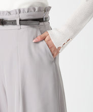 画像をギャラリービューアに読み込む, 合皮ベルト付きフリルタックワイドパンツ/MM537303