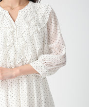 画像をギャラリービューアに読み込む, フリルカラーシアーワンピース/MM617409