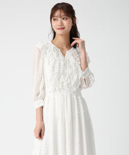 画像をギャラリービューアに読み込む, フリルカラーシアーワンピース/MM617409