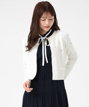 画像をギャラリービューアに読み込む, ビジュー刺繍カーディガン/MM548404