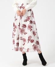 画像をギャラリービューアに読み込む, 水彩フラワーカットジャガードスカート/MM547213