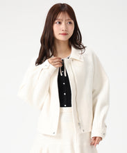 画像をギャラリービューアに読み込む, ヘリンボーン柄ステンカラージャケット/MM548609