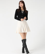 画像をギャラリービューアに読み込む, 【再入荷】フリル袖配色リボンニット/MM548309