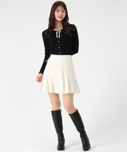 画像をギャラリービューアに読み込む, フリル袖配色リボンニット/MM548309