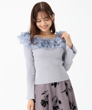 画像をギャラリービューアに読み込む, 2wayシアーフリルニット/MM548301