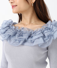 画像をギャラリービューアに読み込む, 2wayシアーフリルニット/MM548301