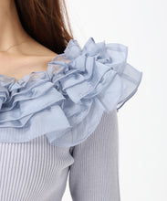 画像をギャラリービューアに読み込む, 2wayシアーフリルニット/MM548301