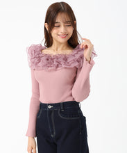 画像をギャラリービューアに読み込む, 2wayシアーフリルニット/MM548301