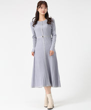 画像をギャラリービューアに読み込む, ラメ配色ニットワンピース/MM547404