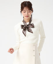 画像をギャラリービューアに読み込む, スカーフ付きリブニット/MM548324